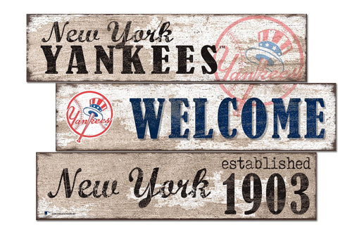 New York Yankees 1027-Welcome 3 Plank