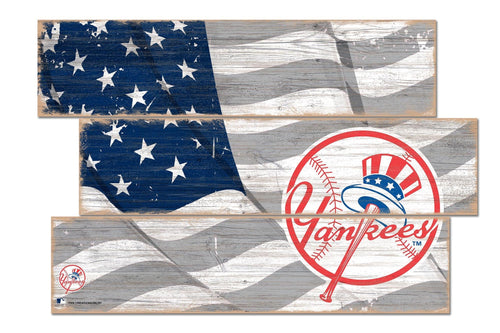 New York Yankees 1028-Flag 3 Plank