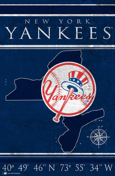 New York Yankees 1038-Coordinates 17x26