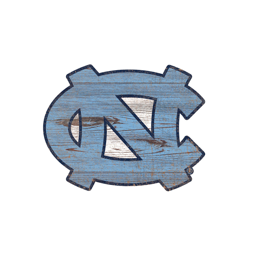 North Carolina Tar Heels 0843-Distressed Logo Cutout 24in