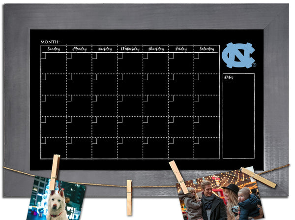 North Carolina Tar Heels 1014-Monthly Chalkboard with frame  & clothespins