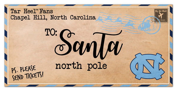 North Carolina Tar Heels 1051-To Santa 6x12