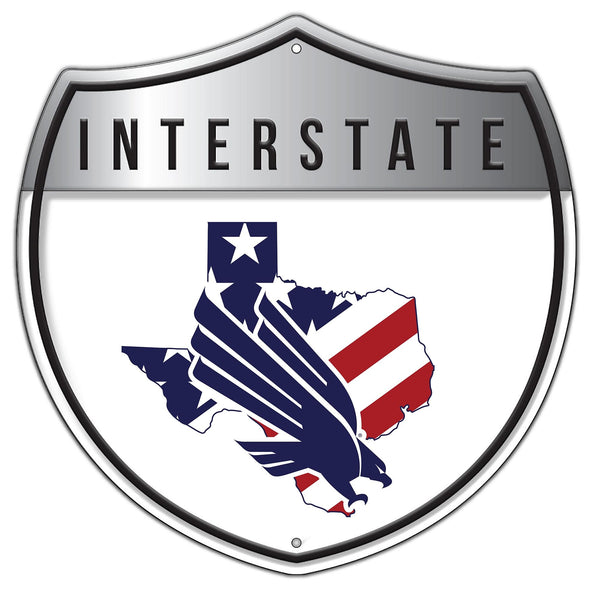 North Texas 2006-Patriotic interstate sign