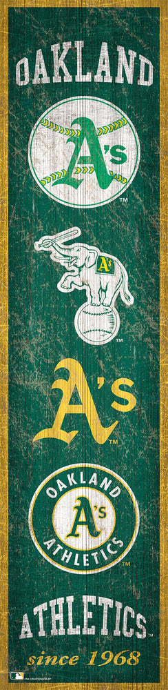 Oakland Athletics 0787-Heritage Banner 6x24