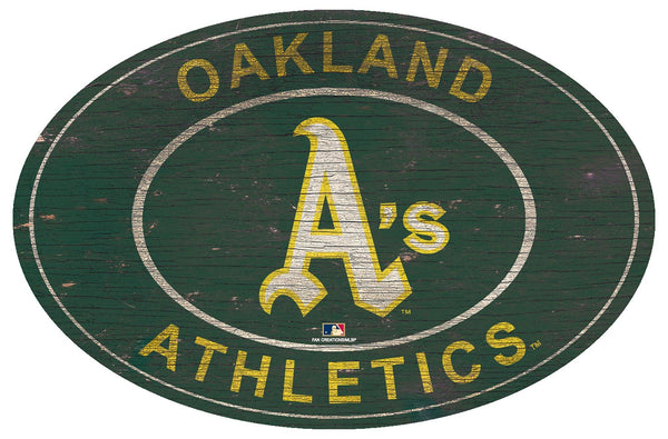 Oakland Athletics 0801-46in Heritage Logo Oval