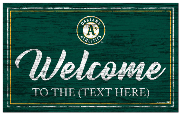 Oakland Athletics 0977-Welcome Team Color 11x19