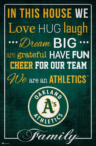 Oakland Athletics 1039-In This House 17x26