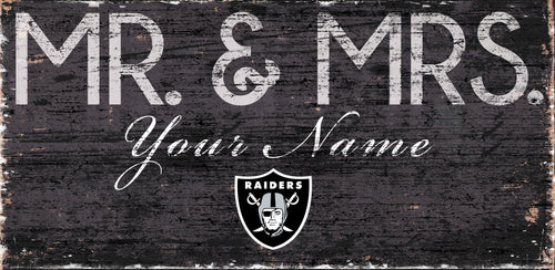 Oakland Raiders 0732-Mr. and Mrs. 6x12