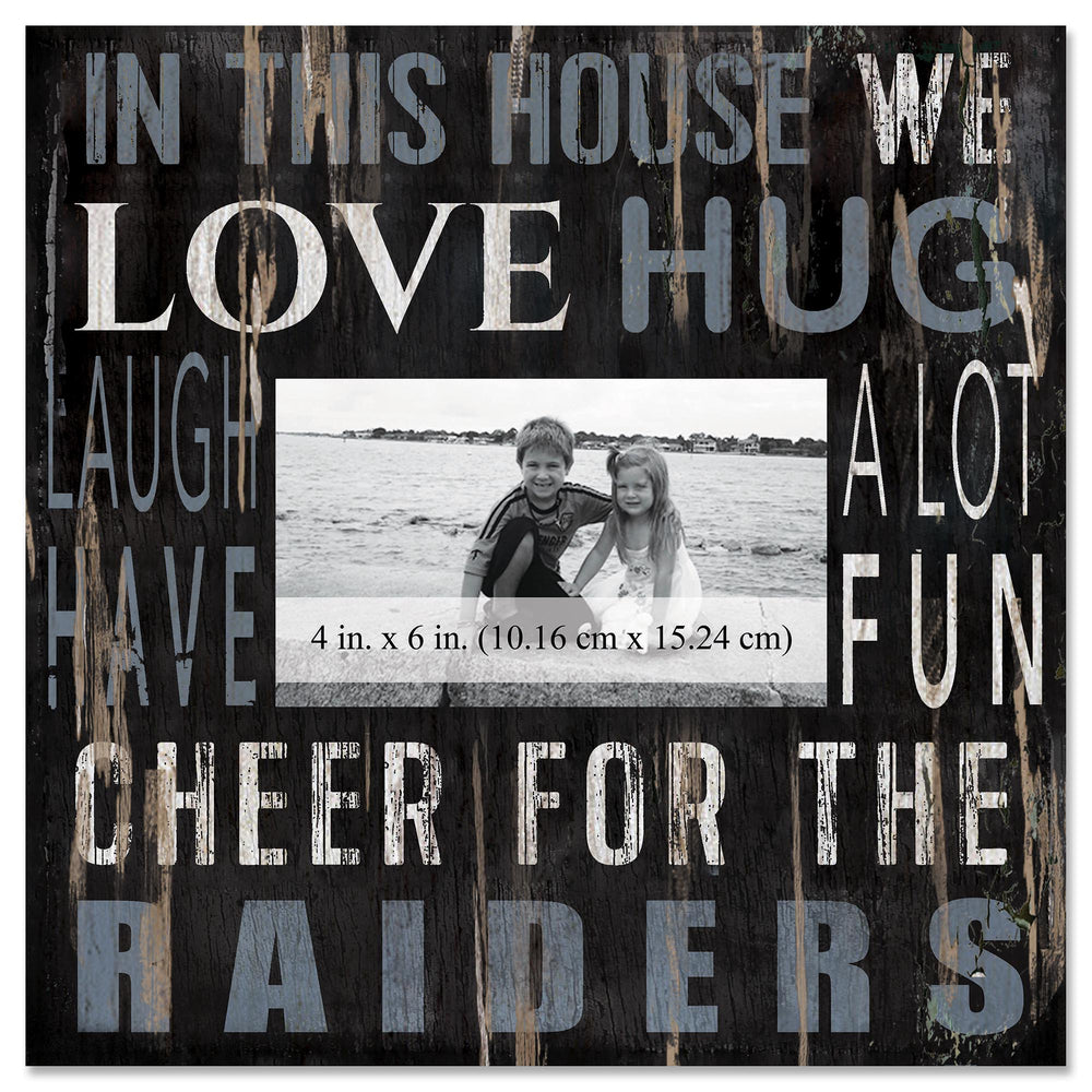 Oakland Raiders 0734-In This House 10x10 Frame