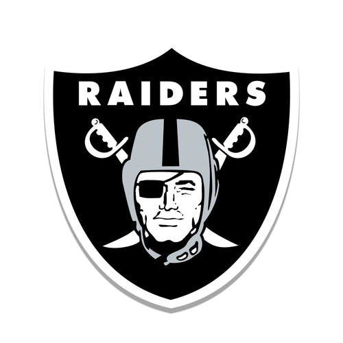Oakland Raiders 0843-Distressed Logo Cutout 24in