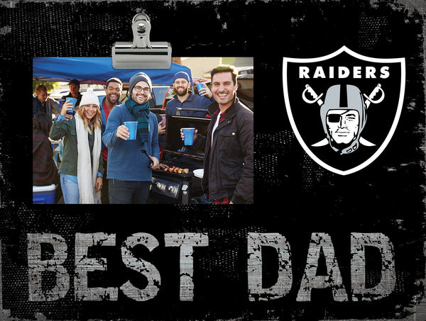 Oakland Raiders 0893-Best Dad Clip Frame