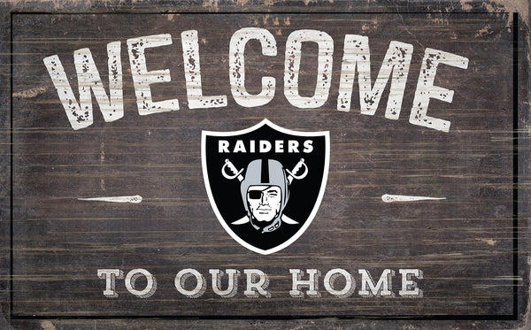 Oakland Raiders 0913-11x19 inch Welcome Sign