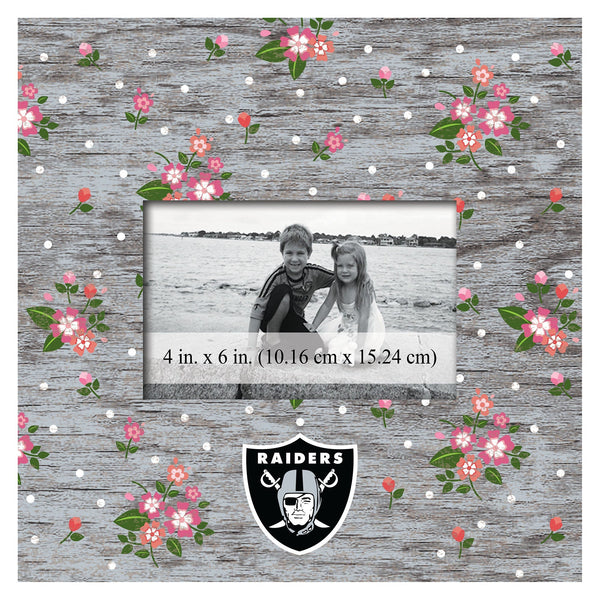 Oakland Raiders 0965-Floral 10x10 Frame