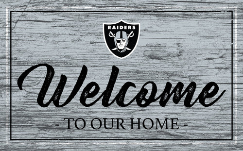 Oakland Raiders 0977-Welcome Team Color 11x19