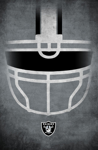 Oakland Raiders 1036-Ghost Helmet 17x26