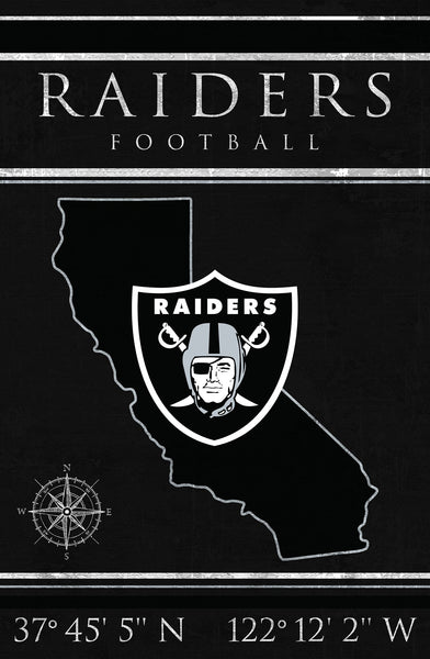 Oakland Raiders 1038-Coordinates 17x26