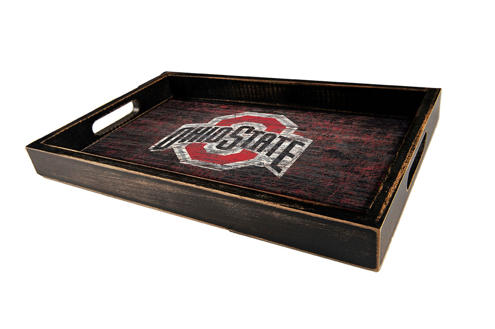 Ohio State Buckeyes 0760-Distressed Tray w/ Team Color