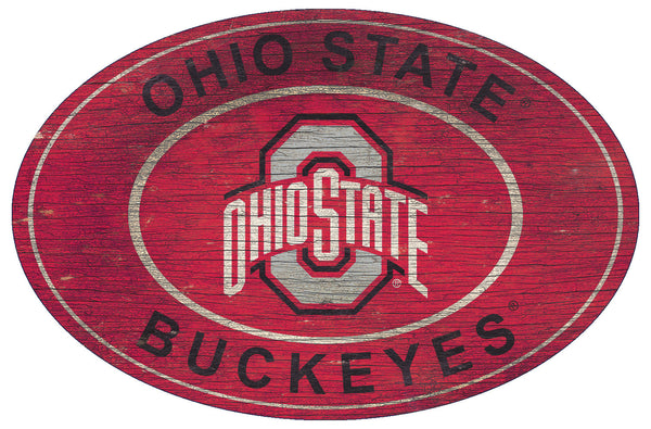 Ohio State Buckeyes 0801-46in Heritage Logo Oval