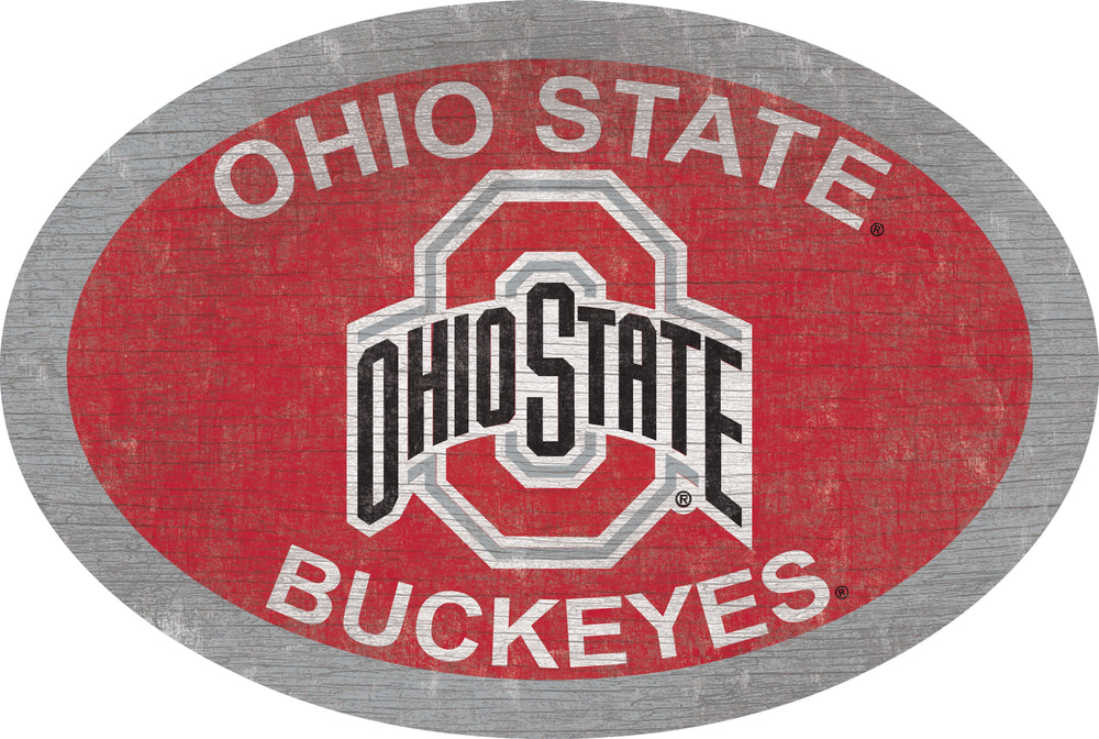 Ohio State Buckeyes 0805-46in Team Color Oval