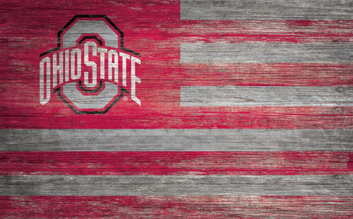 Ohio State Buckeyes 0940-Flag 11x19