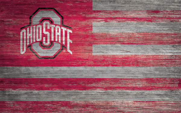 Ohio State Buckeyes 0940-Flag 11x19