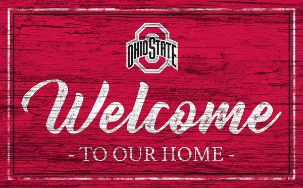 Ohio State Buckeyes 0977-Welcome Team Color 11x19