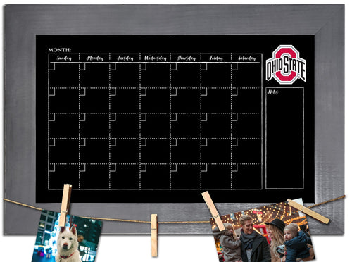Ohio State Buckeyes 1014-Monthly Chalkboard with frame  & clothespins