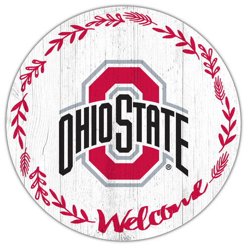 Ohio State Buckeyes 1019-Welcome 12in Circle