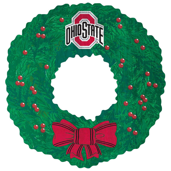 Ohio State Buckeyes 1048-Team Wreath 16in