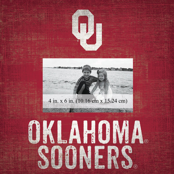 Oklahoma Sooners 0739-Team Name 10x10 Frame