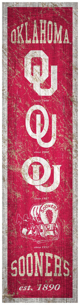 Oklahoma Sooners 0787-Heritage Banner 6x24