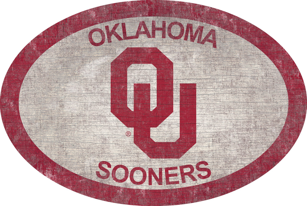 Oklahoma Sooners 0805-46in Team Color Oval