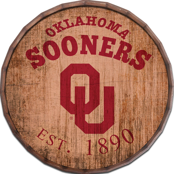 Oklahoma Sooners 0938-Est date barrel top 16"