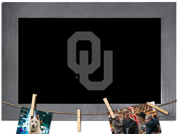 Oklahoma Sooners 1016-Blank Chalkboard with frame & clothespins