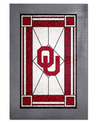 Oklahoma Sooners 1017-Stained Glass
