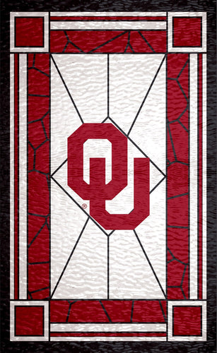 Oklahoma Sooners 1017-Stained Glass