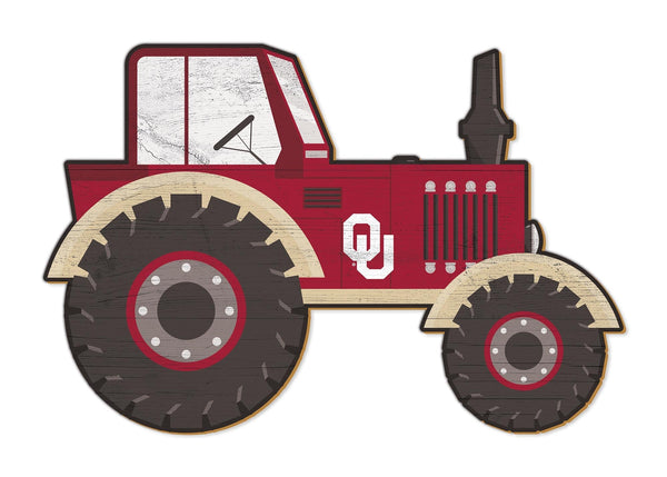 Oklahoma Sooners 2007-12" Tractor Cutout