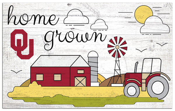 Oklahoma Sooners 2010-11X19 Home Grown Sign