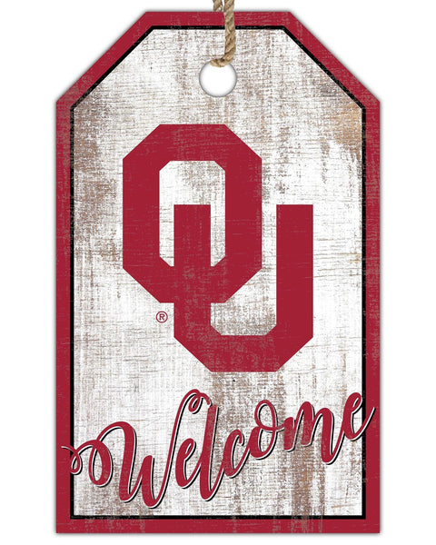 Oklahoma Sooners 2012-11X19 Welcome tag