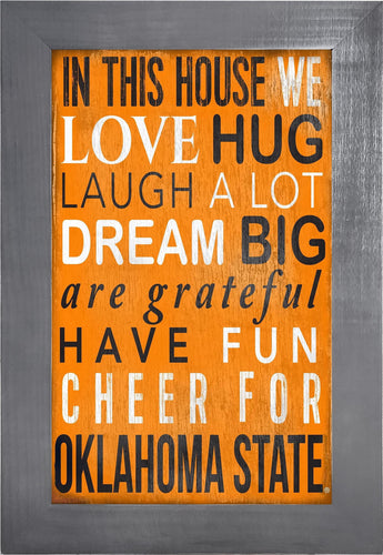 Oklahoma State Cowboys 0725-Color In This House 11x19