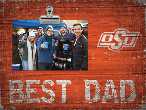 Oklahoma State Cowboys 0893-Best Dad Clip Frame
