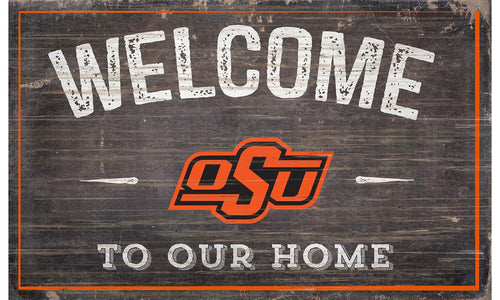 Oklahoma State Cowboys 0913-11x19 inch Welcome Sign