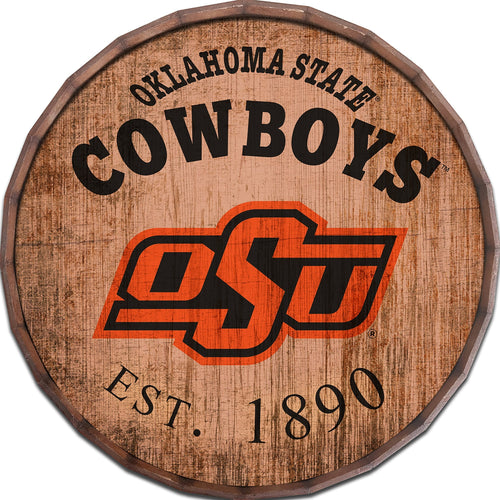 Oklahoma State Cowboys 0938-Est date barrel top 16"