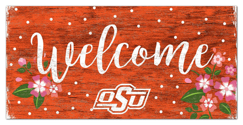 Oklahoma State Cowboys 0964-Welcome Floral 6x12
