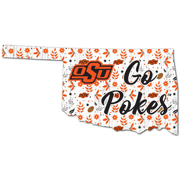 Oklahoma State Cowboys 0974-Floral State - 12"