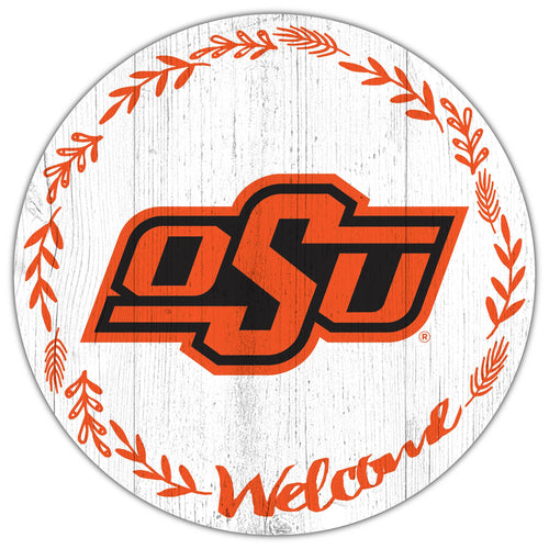 Oklahoma State Cowboys 1019-Welcome 12in Circle