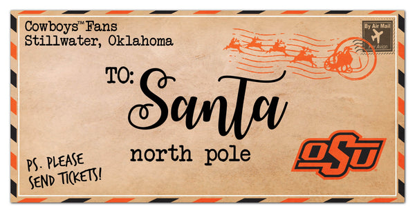 Oklahoma State Cowboys 1051-To Santa 6x12