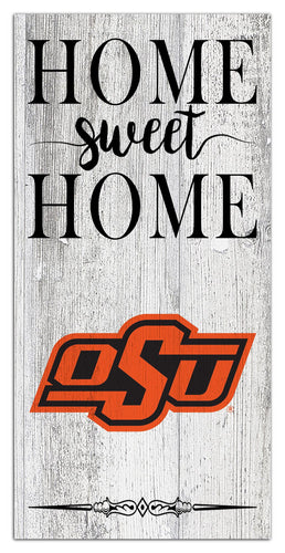 Oklahoma State Cowboys 2025-6X12 Whitewashed Home Sweet Home Sign