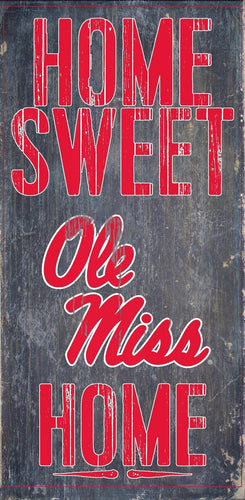 Ole Miss Rebels 0653-Home Sweet Home 6x12