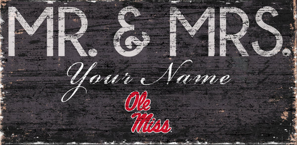 Ole Miss Rebels 0732-Mr. and Mrs. 6x12